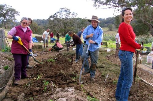 Putting the soil where we want it…