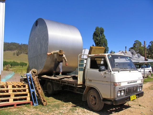 gravity fed water for milkwood farm - milkwood