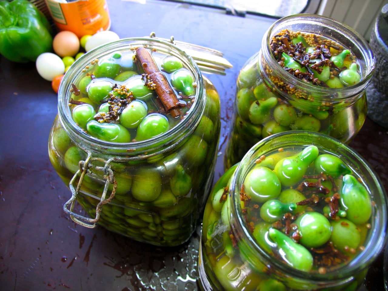 Whole Pickled Green Tomatoes - Milkwood: permaculture courses, skills +  stories