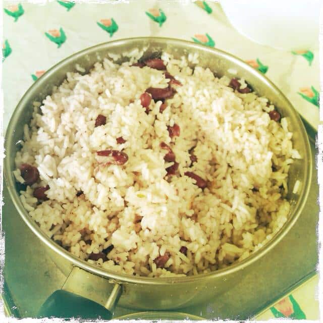 Lawrence's Jamaican coconut rice and beans