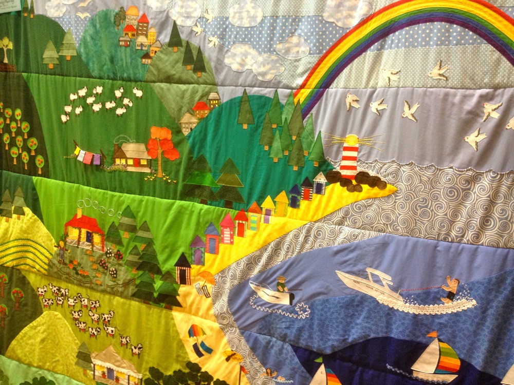 The entire illawarra region depicted on a single quilt