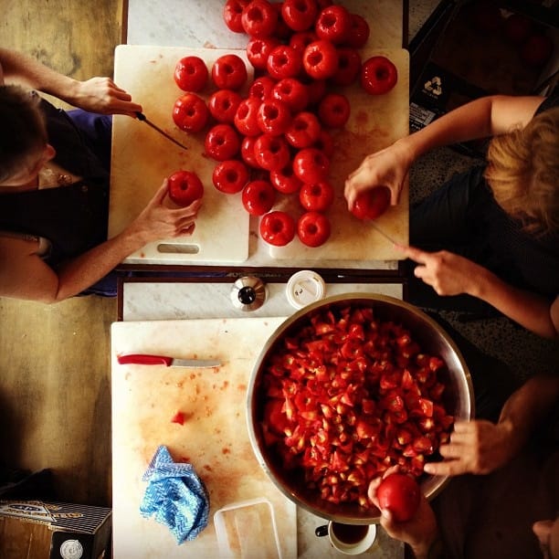 Tomato Day at Cornersmith. Only 200 kg to go... Image by Cornersmith