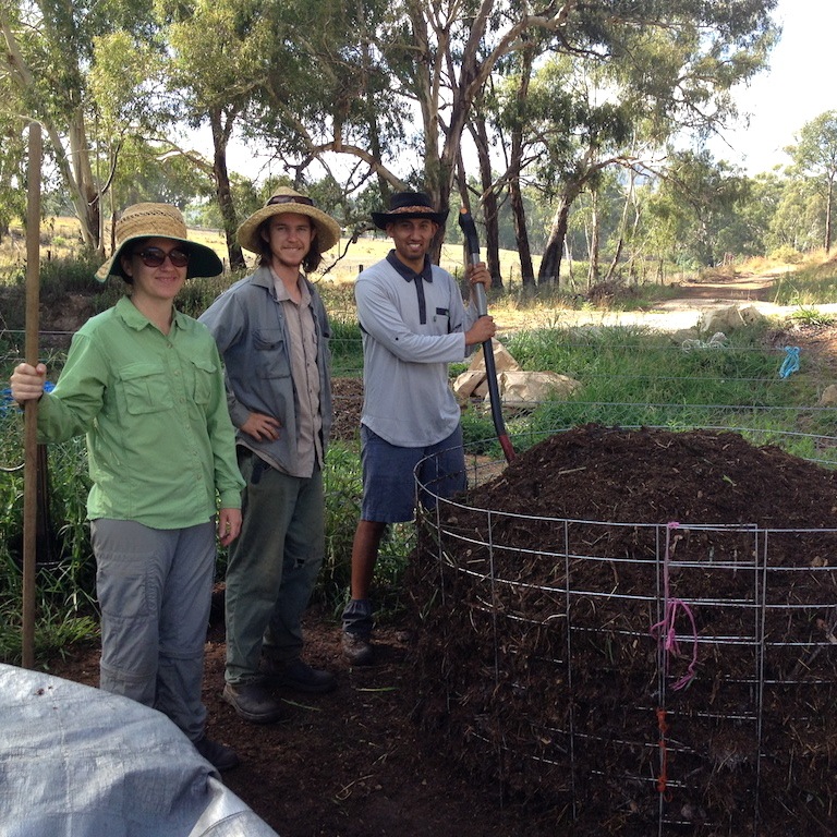 Yay market garden team! Karen, Michael and Lawrence