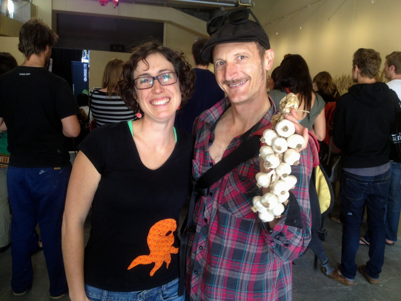 Gigi of Milkwood and Diego, who led a weed walk to Prince Alfred Park...