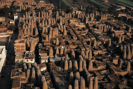 The dovecotes of Mit Ghamr, Egypt