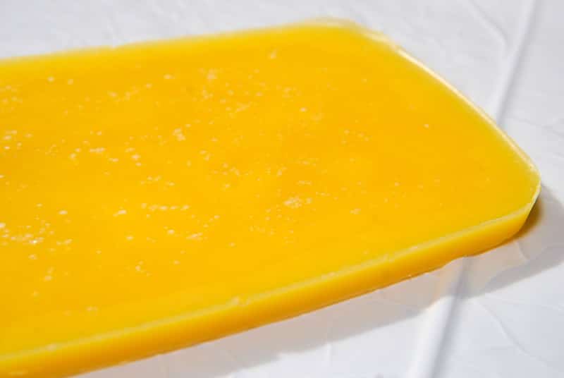 The result! Pure beeswax post-extraction, by curbstone valley