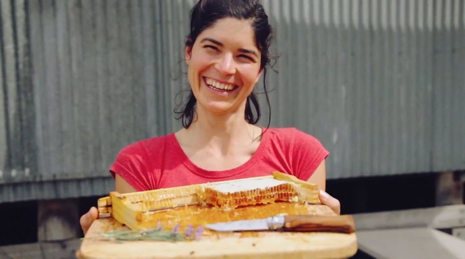 Breaking for honeycomb on sourdough