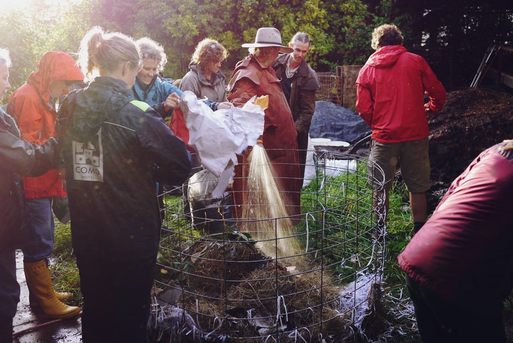 Compost making - Serious Backyard Veggies at Buena Vista Farm