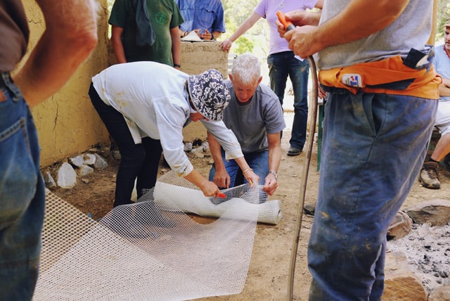 earth rendering at Milkwood's Natural Building course