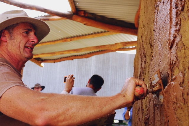 earth rendering at Milkwood's Natural Building course