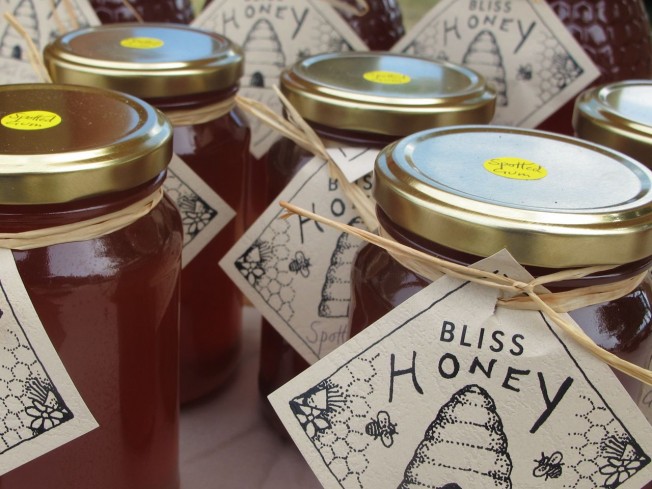 Local honey at SAGE market