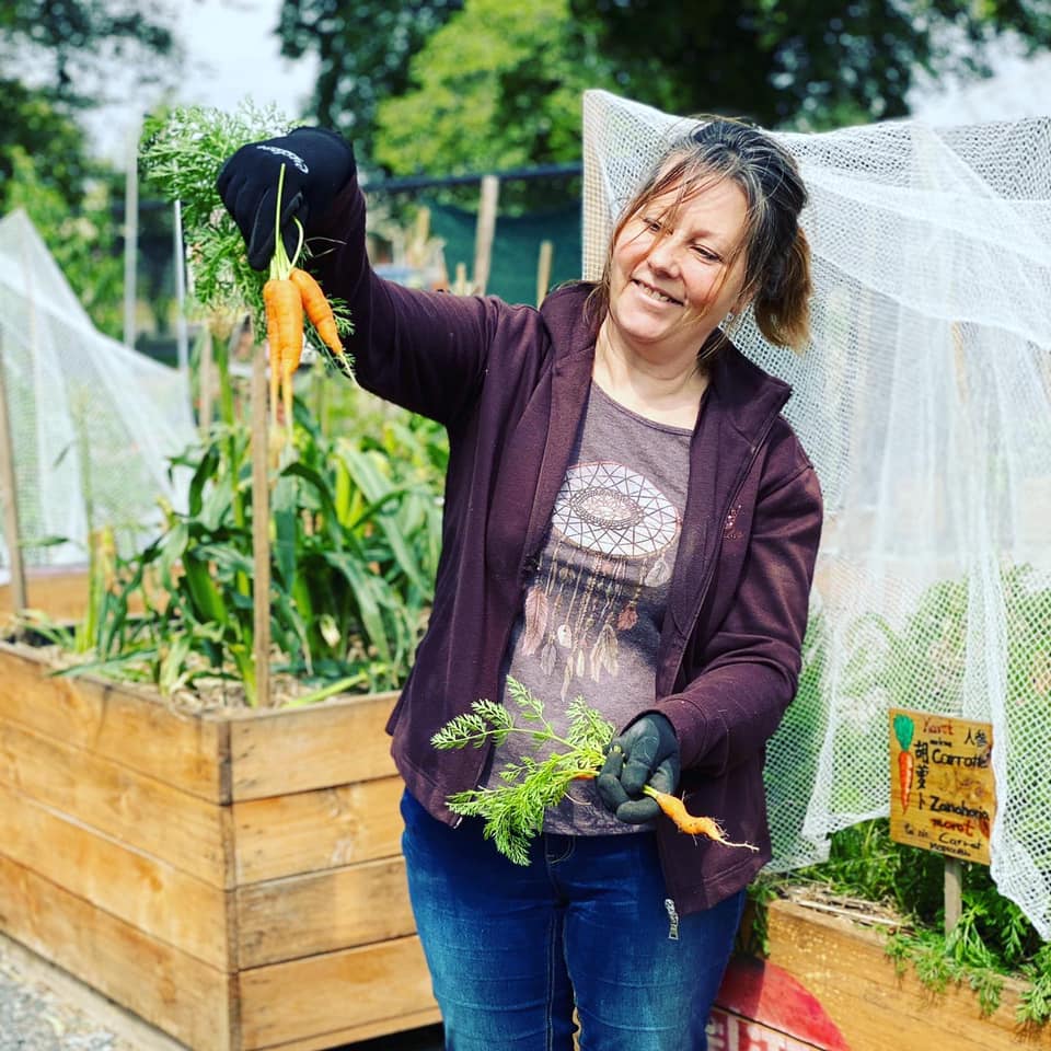 First Harvest at the Food is Free Green Space 2019