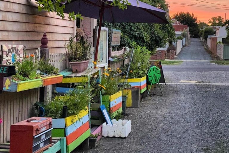 Food-is-Free-Ballarat-laneway-at-dusk