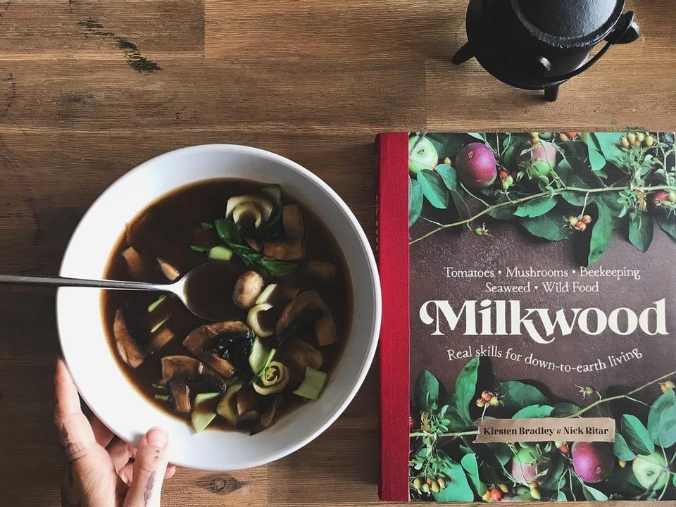 @the_kytchen_wytch with the Milkwood book